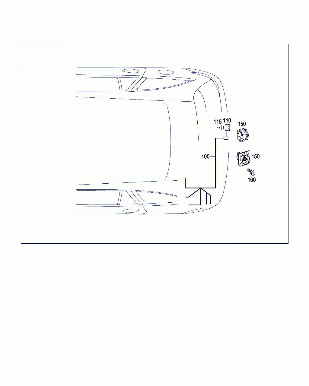 TRAILER SOCKET, <span>A 000 540 53 24, Main Group: Hitching Mechanism, Diagram: ELECTRICAL PARTS FOR TRAILER COUPLING, Location Of Picture: 150