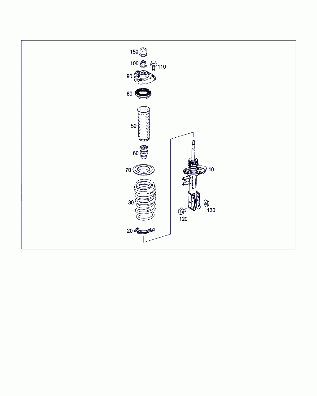 SHOCK-ABSORBER STRUT, <span>A 176 323 20 00, Main Group: Springs, Suspension And Hydraulic System, Diagram: SPRING STRUT AND SPRING STRUT MOUNTING FRONT, Location Of Picture: 10