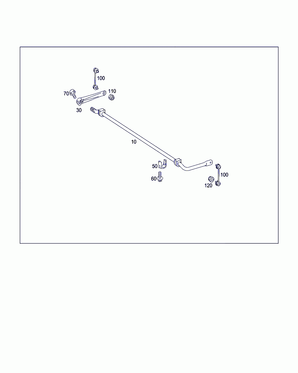 TORSION BAR LINKAGE, <span>A 197 320 03 89, Main Group: Springs, Suspension And Hydraulic System, Diagram: TORSION BAR,REAR, Location Of Picture: 100