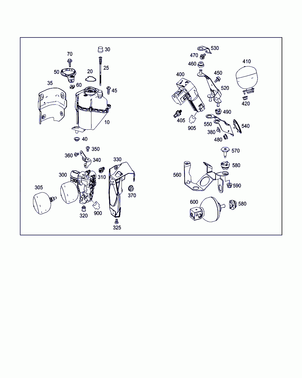 BRACKET, <span>A 222 327 12 40, Main Group: Springs, Suspension And Hydraulic System, Diagram: OIL TANK & VALVES USED FOR 