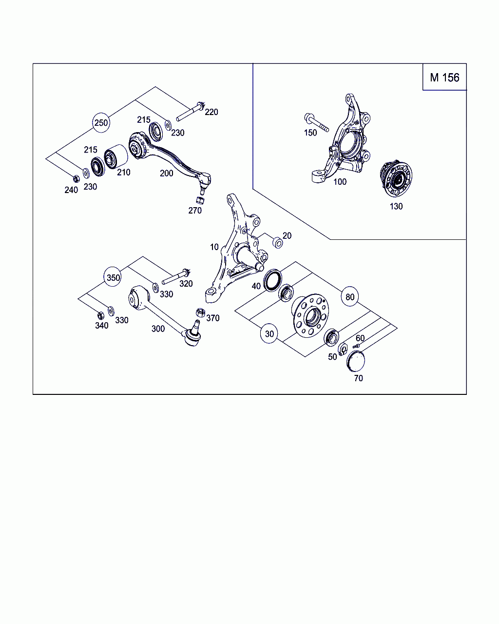 CROSS MEMBER, <span>A 204 330 32 11, Main Group: Front Axle, Diagram: STEERING KNUCKLE AND CONTROL ARM, Location Of Picture: 300