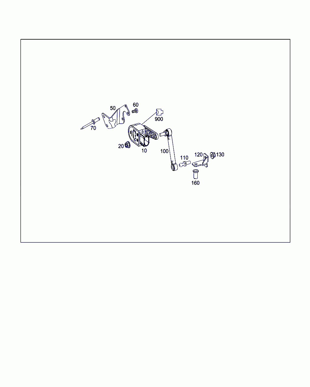 BRACKET, <span>A 447 331 00 00, Main Group: Front Axle, Diagram: REGULATION OF DYNAMIC HEADLAMP RANGE CONTROL, FRONT, Location Of Picture: 50