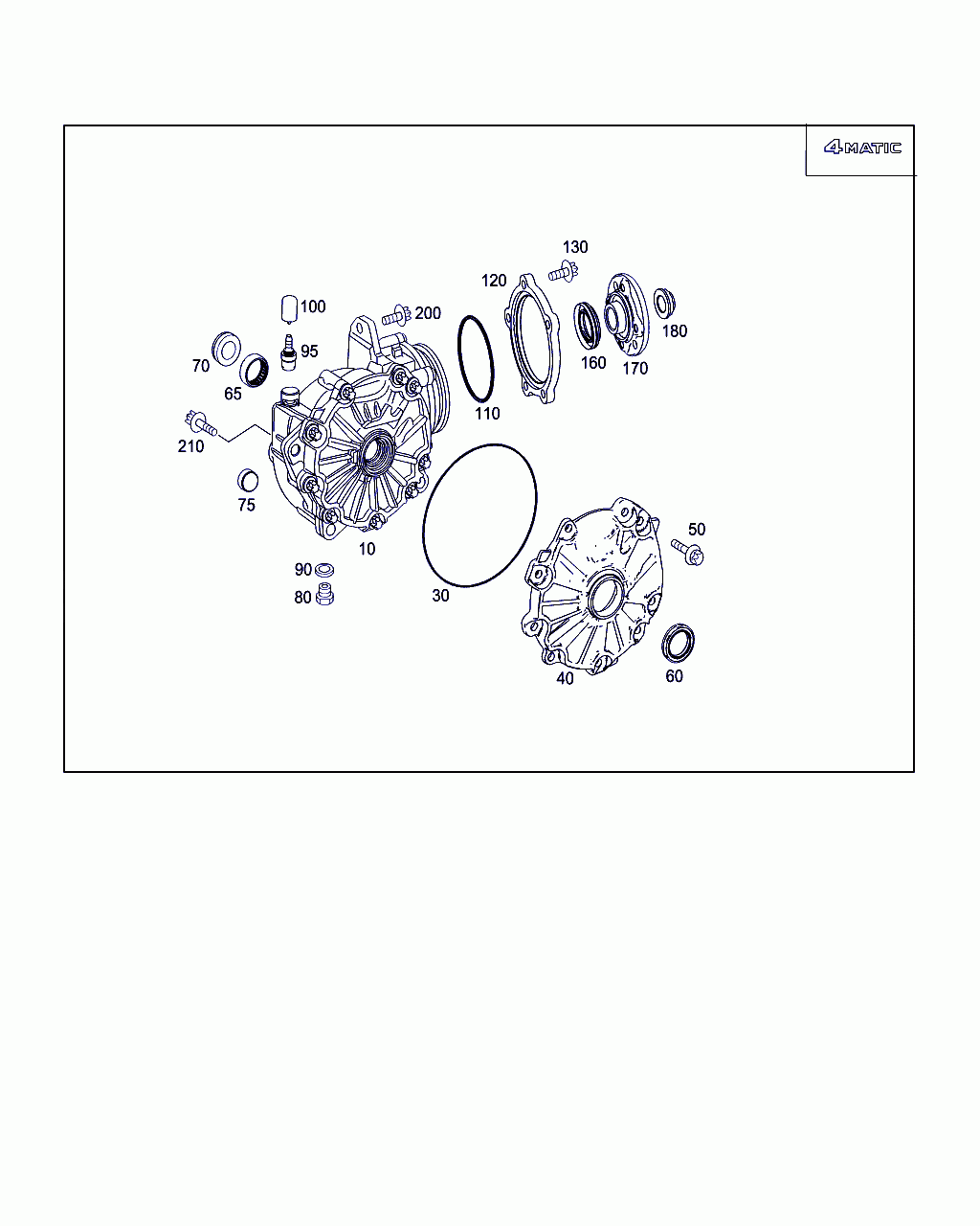 FRONT AXLE DIFFERENTIAL, <span>A 205 330 42 07, Main Group: Front Axle, Diagram: 4MATIC FRONT AXLE DRIVE, Location Of Picture: 10