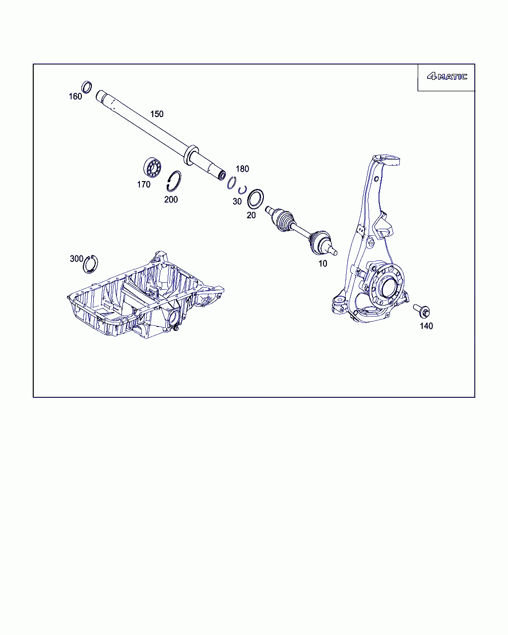 DRIVE SHAFT, <span>A 213 330 35 03, Main Group: Front Axle, Diagram: 4MATIC FRONT AXLE SHAFT, Location Of Picture: 10