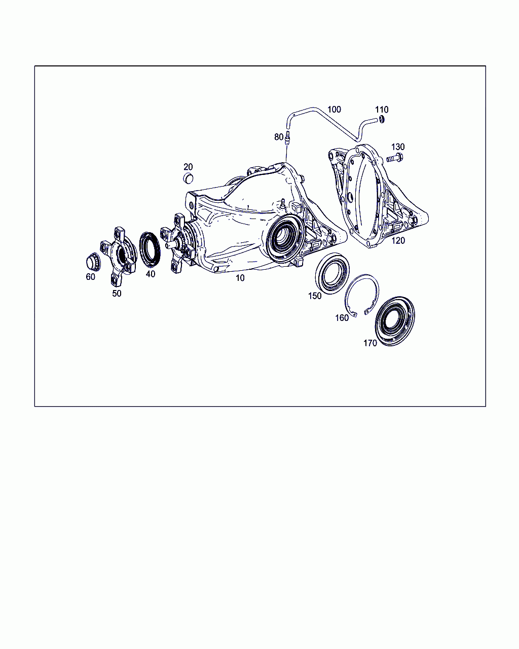 REAR AXLE DIFFERENTIAL, <span>A 447 350 10 14, Main Group: Rear Axle, Diagram: REAR AXLE HOUSING WITH DIFFERENTIAL, Location Of Picture: 10