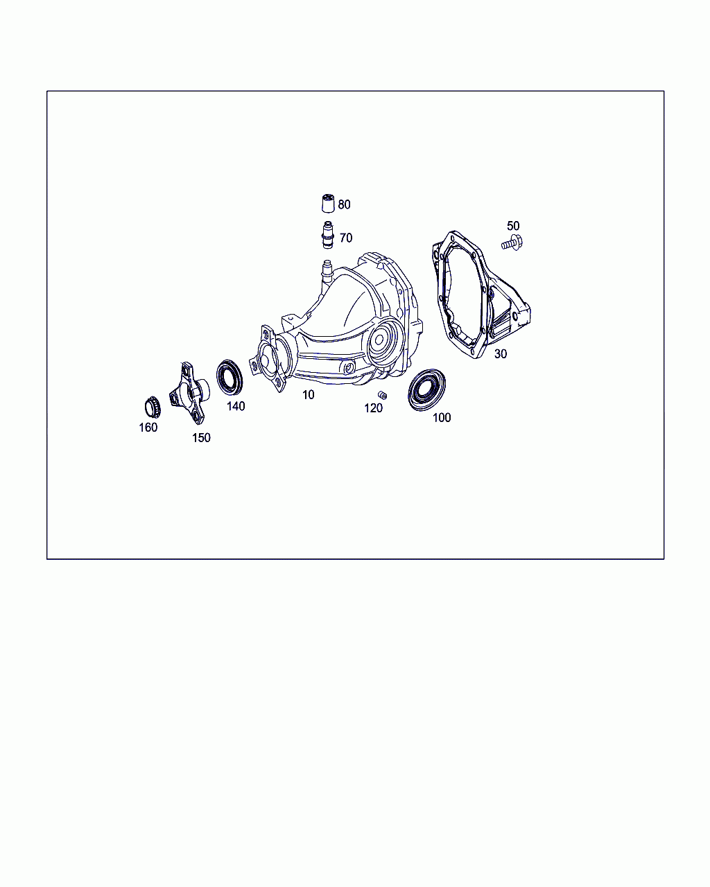 REAR AXLE DIFFERENTIAL, <span>A 204 350 45 15, Main Group: Rear Axle, Diagram: REAR AXLE HOUSING WITH DIFFERENTIAL, Location Of Picture: 10