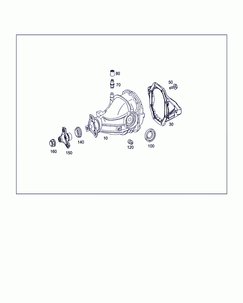 CAP, <span>A 230 351 02 68, Main Group: Rear Axle, Diagram: REAR AXLE HOUSING WITH DIFFERENTIAL, Location Of Picture: 80