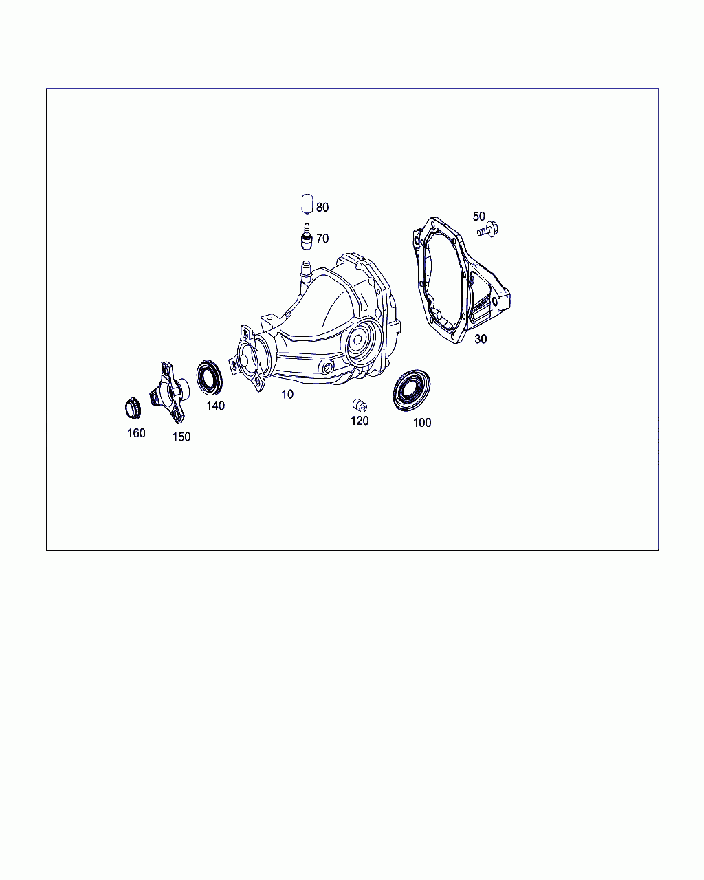 REAR AXLE DIFFERENTIAL, <span>A 204 350 21 62, Main Group: Rear Axle, Diagram: REAR AXLE HOUSING WITH DIFFERENTIAL, Location Of Picture: 10