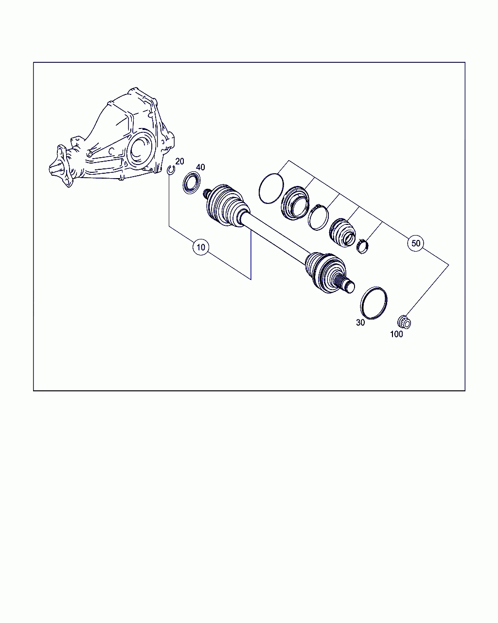 AXLE SHAFT, <span>A 203 350 54 56, Main Group: Rear Axle, Diagram: AXLE SHAFT, Location Of Picture: 10