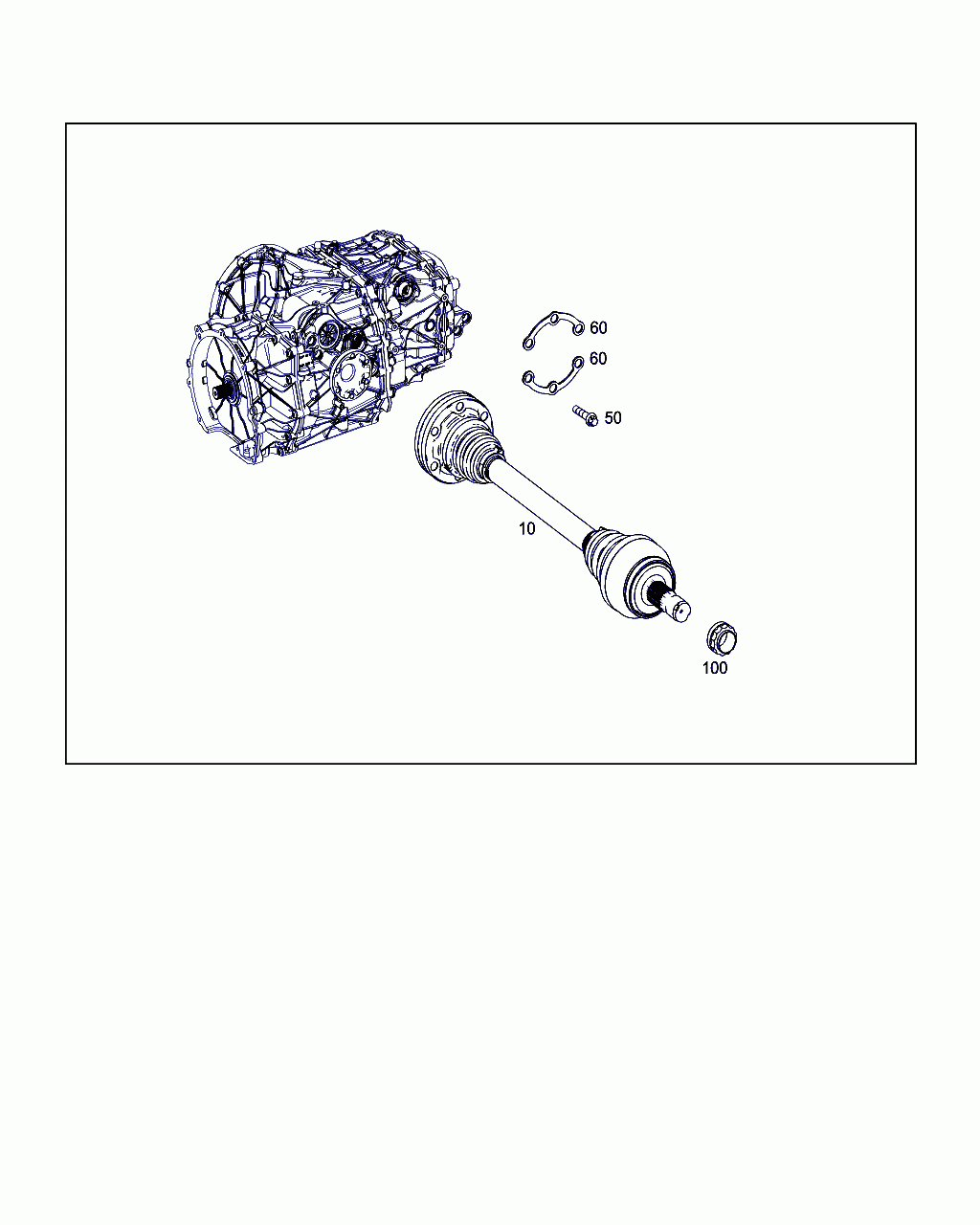 REAR AXLE SHAFT, <span>A 190 350 00 01, Main Group: Rear Axle, Diagram: AXLE SHAFT, Location Of Picture: 10