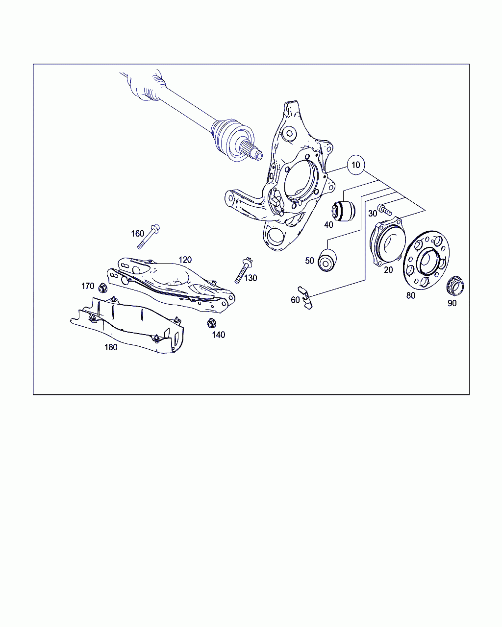 SPRING LINK, <span>A 204 350 20 06, Main Group: Rear Axle, Diagram: REAR AXLE SUSPENSION, Location Of Picture: 120