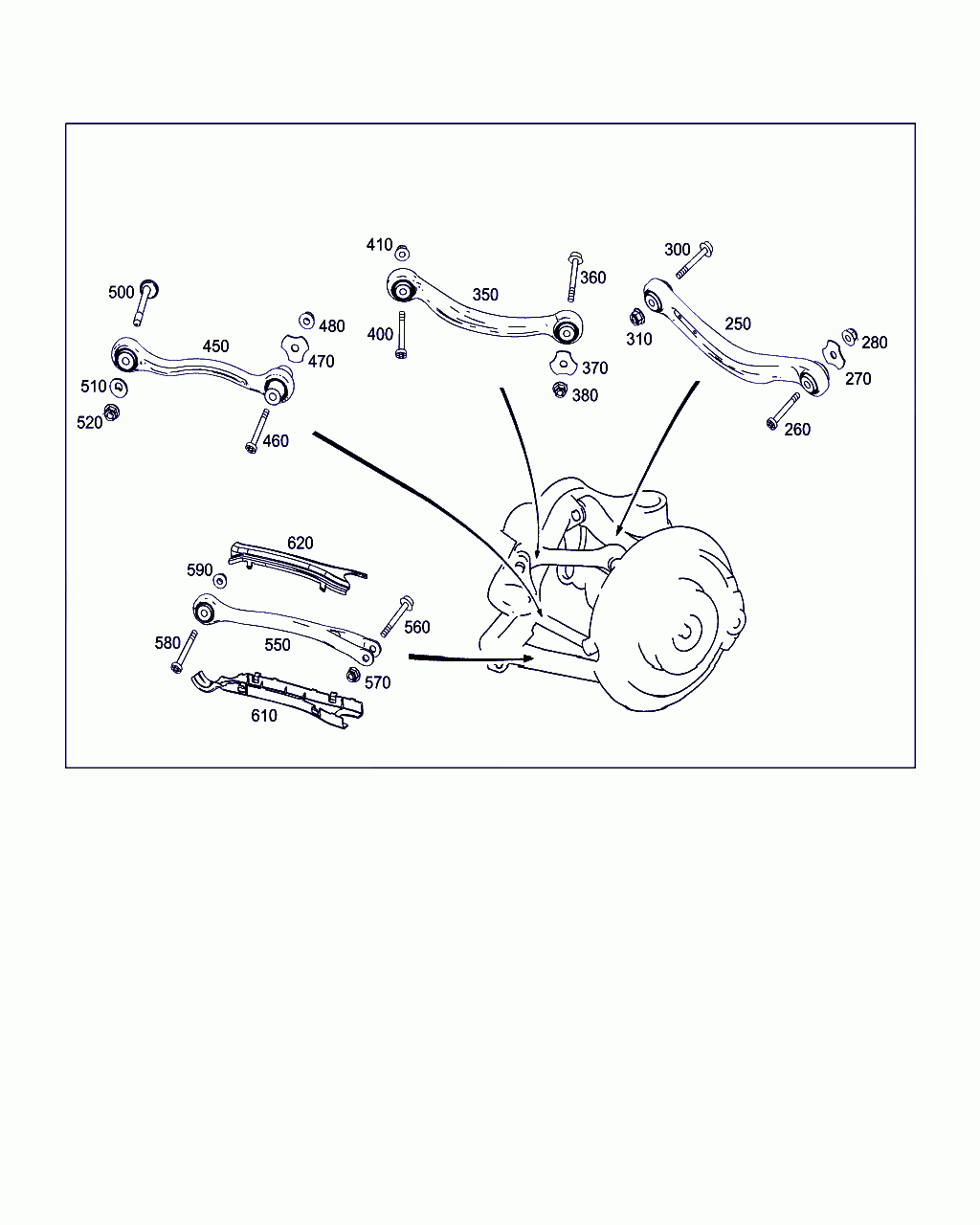 CAMBER STRUT, <span>A 204 350 16 06, Main Group: Rear Axle, Diagram: REAR AXLE SUSPENSION, Location Of Picture: 250