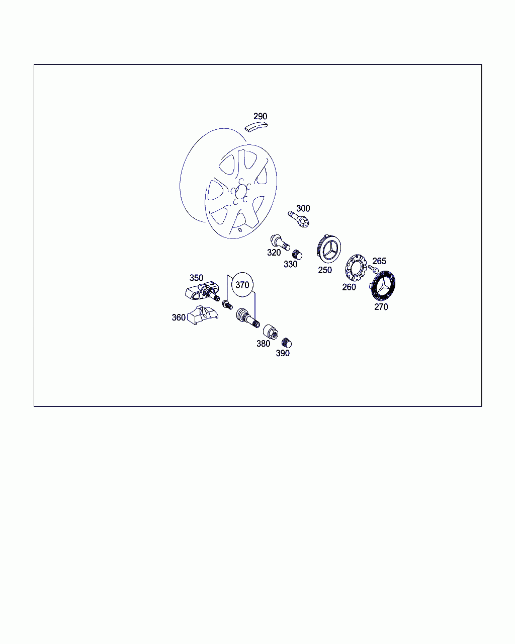 HUB CAP, <span>A 230 400 01 25, Main Group: Wheels, Diagram: WHEELS, Location Of Picture: 250