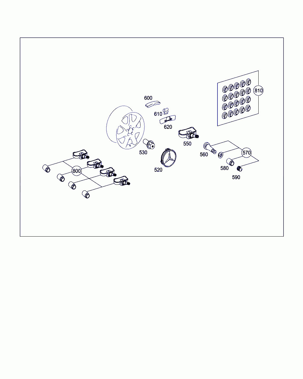 BOLT, <span>A 000 990 51 07, Main Group: Wheels, Diagram: WHEELS, Location Of Picture: 530
