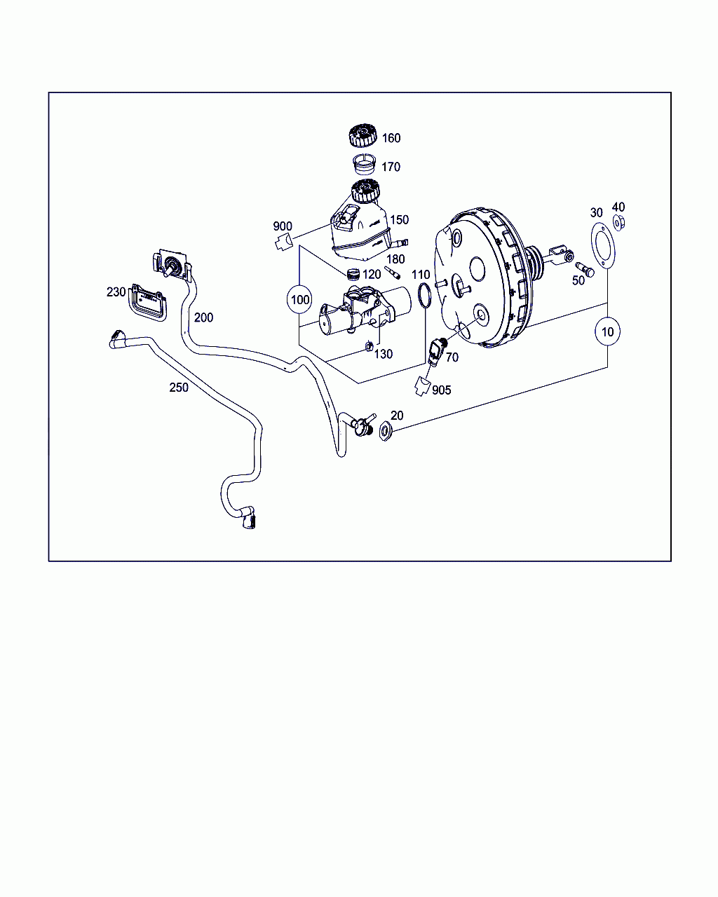VACUUM LINE, <span>A 212 430 23 29, Main Group: Brakes, Diagram: BRAKE BOOSTER, Location Of Picture: 200