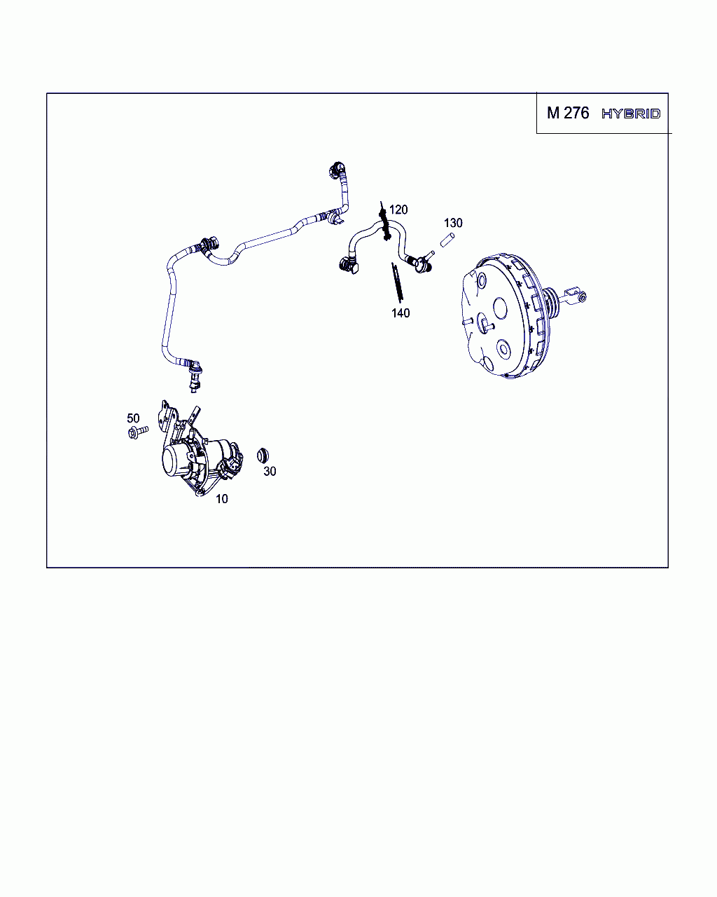 VACUUM LINE, <span>A 212 430 47 29, Main Group: Brakes, Diagram: VACUUM SYSTEM, Location Of Picture: 120