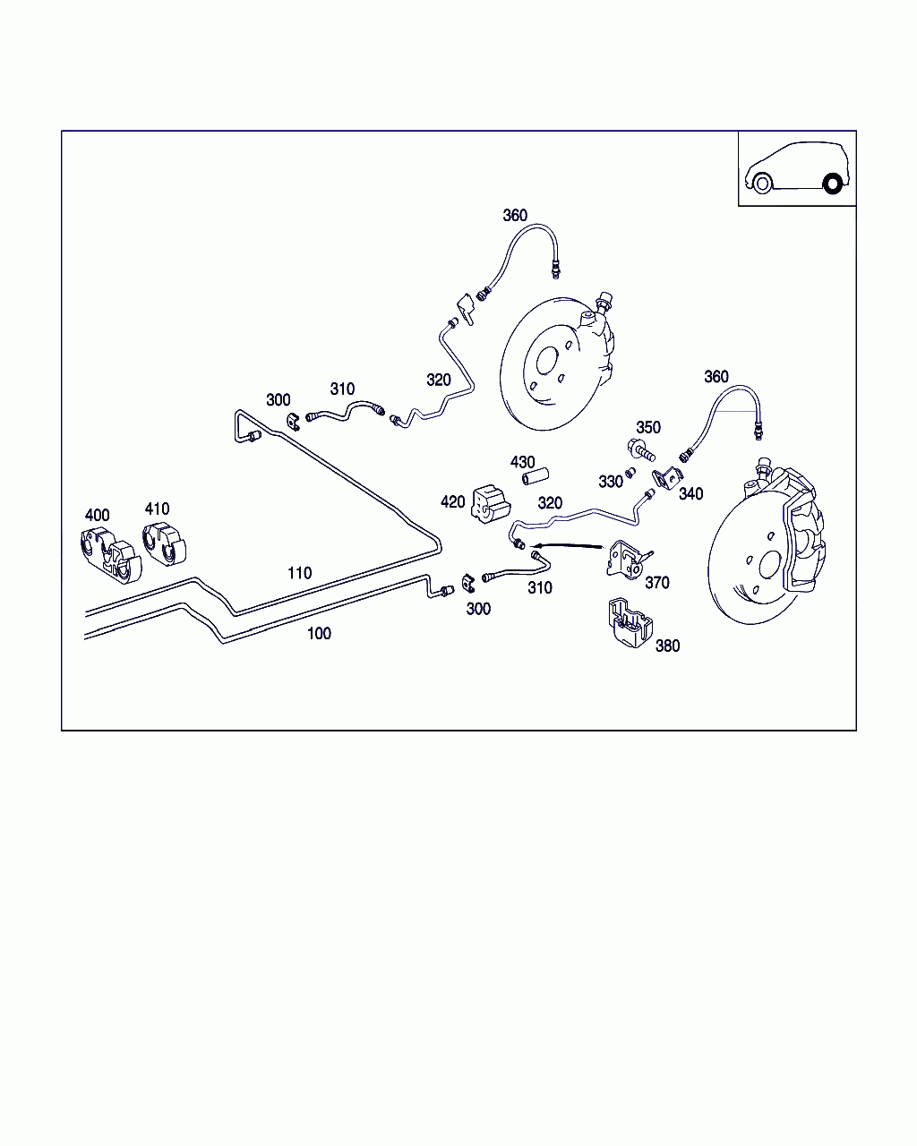 BRACKET, <span>A 168 420 07 86, Main Group: Brakes, Diagram: BRAKE LINES, Location Of Picture: 370