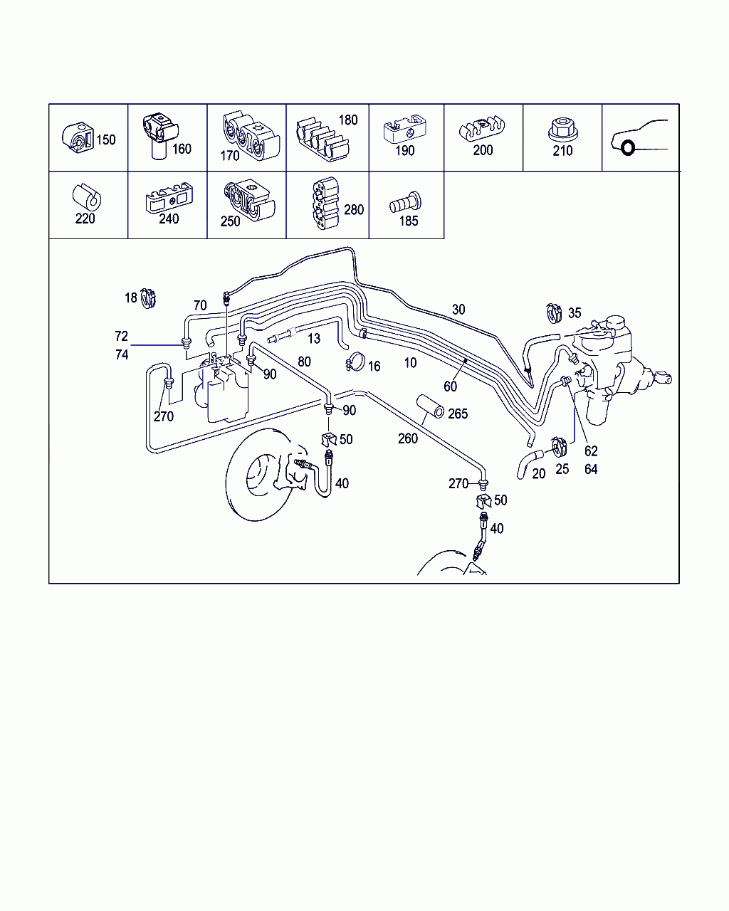 SUCTION LINE, <span>A 211 428 00 20, Main Group: Brakes, Diagram: BRAKE LINES, Location Of Picture: 10