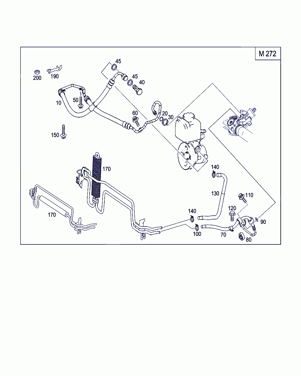 HIGH-PRS. EXPANSION HOSE, <span>A 211 460 22 24, Main Group: Steering, Diagram: LINE SCOPE, Location Of Picture: 10