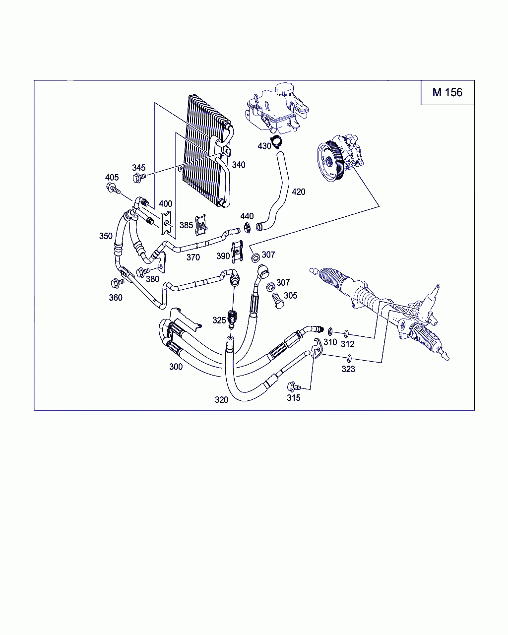 HOLLOW SCREW, <span>A 001 990 12 63, Main Group: Steering, Diagram: GASOLINE VEHICLES LINE SCOPE, Location Of Picture: 305