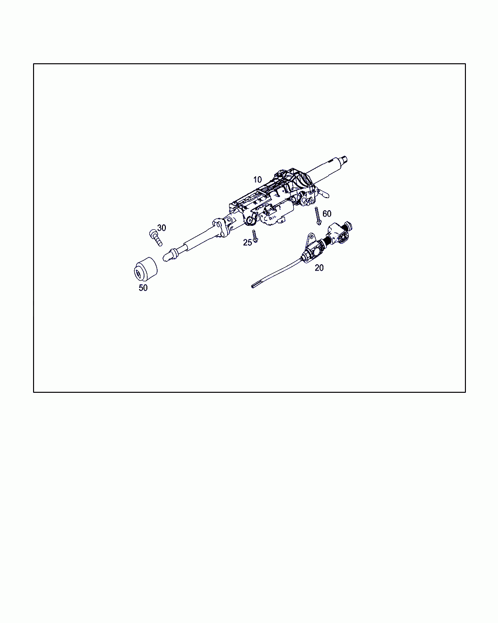 STEERING COLUMN, <span>A 190 460 07 16, Main Group: Steering, Diagram: STEERG.COLUMN JACKET TUBE & STEERG. SHAFT, Location Of Picture: 10