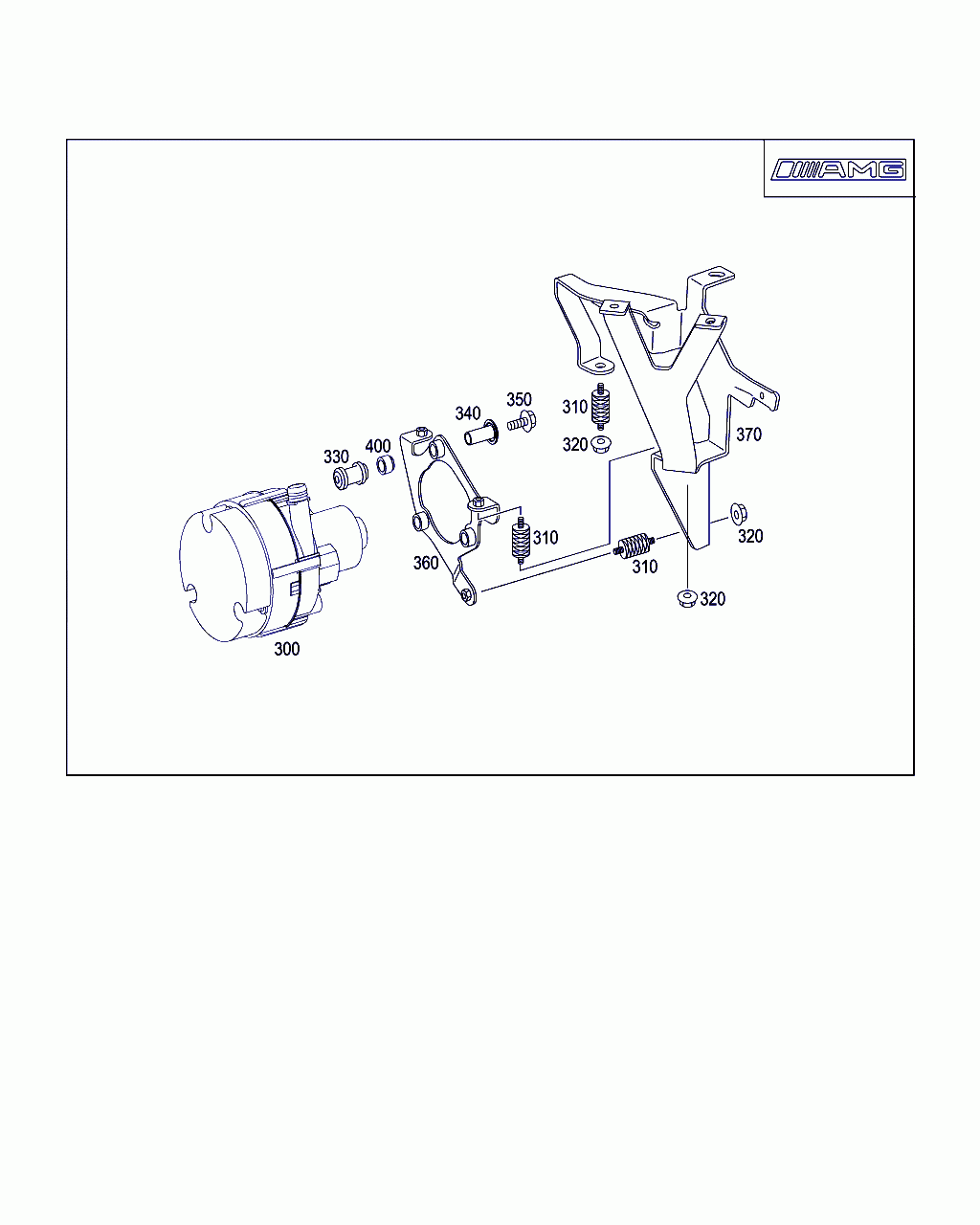 BRACKET, <span>A 211 237 04 40, Main Group: Exhaust System, Diagram: AIR PUMP, Location Of Picture: 360