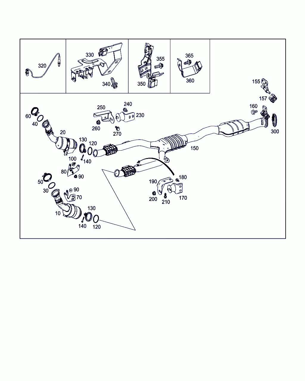 HEXAGON HEAD BOLT, <span>N 000000 007953, Main Group: Exhaust System, Diagram: EXHAUST SYSTEM USED ON SIX-CYLINDER GASOLINE VEHICLES, Location Of Picture: 160
