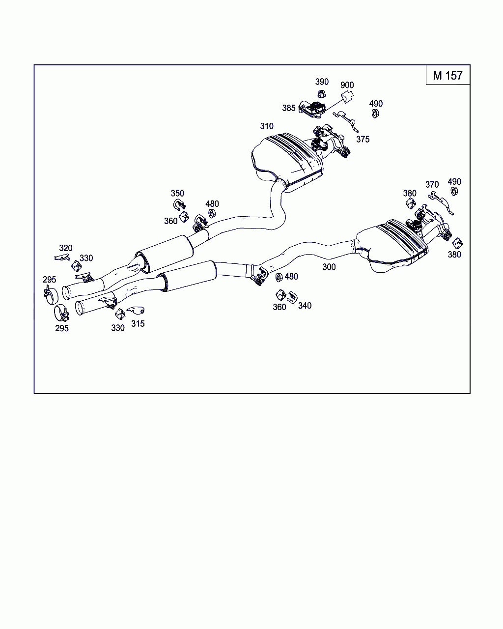ACTUATOR, <span>A 172 906 49 00, Main Group: Exhaust System, Diagram: EXHAUST SYSTEM USED ON EIGHT-CYLINDER GASOLINE VEHICLES, Location Of Picture: 385