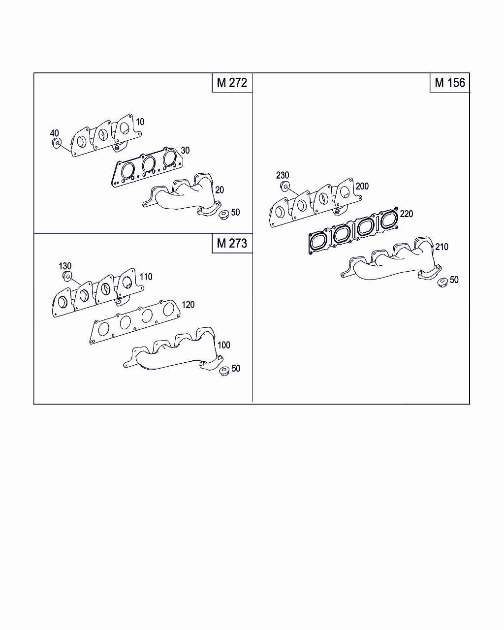 NUT, <span>A 000 990 25 52, Main Group: Exhaust System, Diagram: EXHAUST MANIFOLD, Location Of Picture: 50