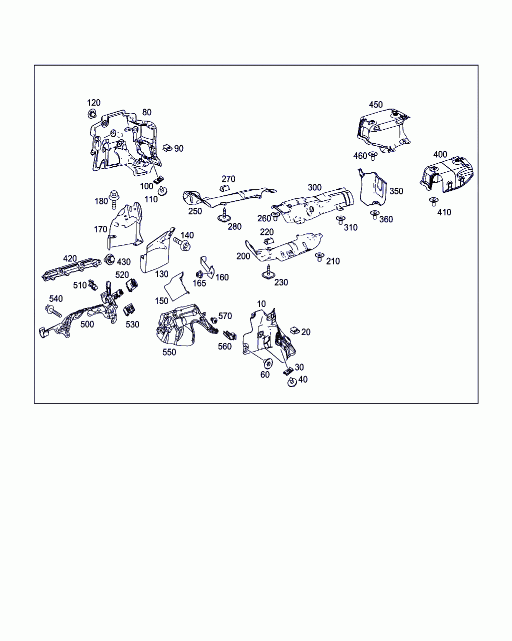 SHIELDING, <span>A 172 680 06 00, Main Group: Exhaust System, Diagram: SCREENING PLATES, Location Of Picture: 10