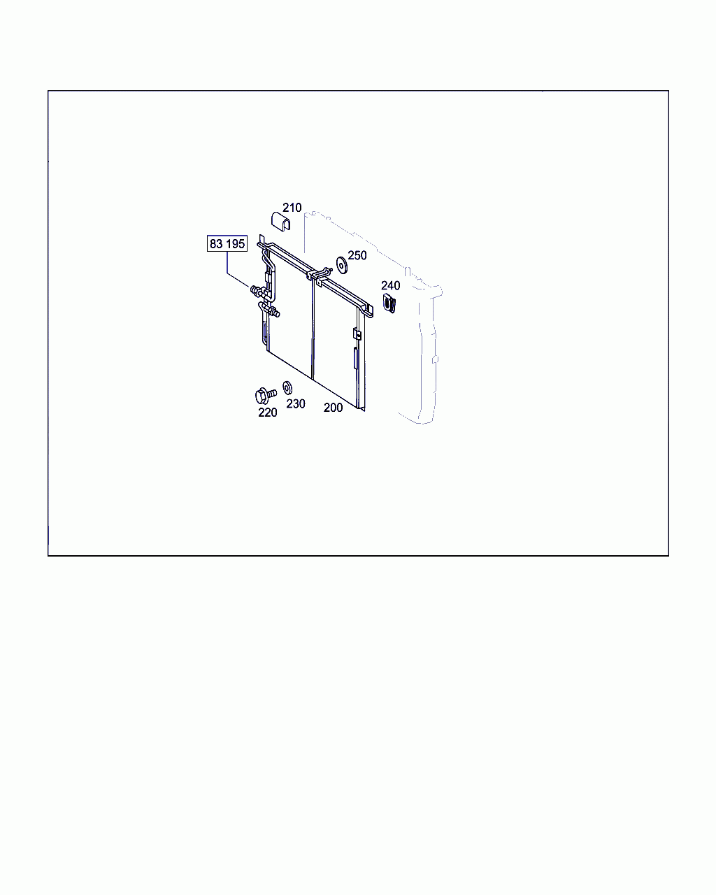 CONDENSER, <span>A 463 500 06 54, Main Group: Radiator, Diagram: RADIATOR,MOUNTING,AND COVERING, Location Of Picture: 200