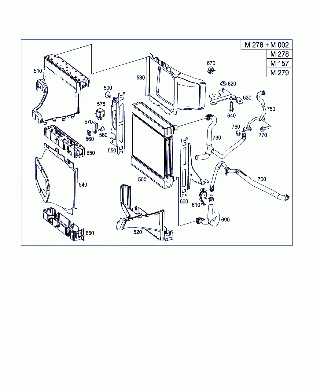 BRACKET, <span>A 231 500 09 31, Main Group: Radiator, Diagram: RADIATOR,MOUNTING,AND COVERING, Location Of Picture: 630