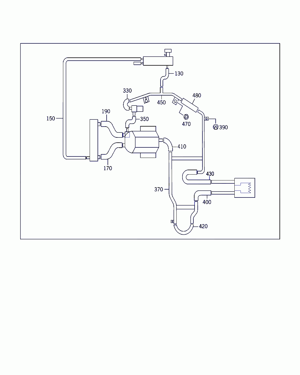 HOSE, <span>N 900271 008043, Main Group: Radiator, Diagram: EXPANSION TANK,MOUNTING AND HOSES, Location Of Picture: 150