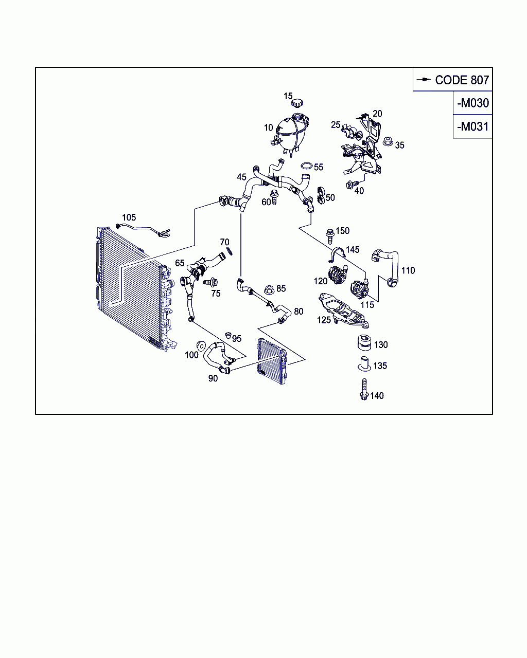 COOLANT HOSE, <span>A 190 500 04 75, Main Group: Radiator, Diagram: EXPANSION TANK,MOUNTING AND HOSES, Location Of Picture: 80
