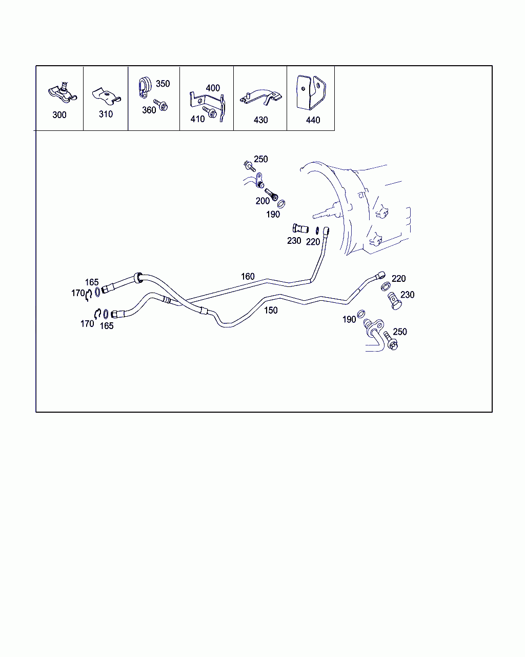 LINE, <span>A 204 270 27 96, Main Group: Radiator, Diagram: TRANSMISSION COOLING, Location Of Picture: 150