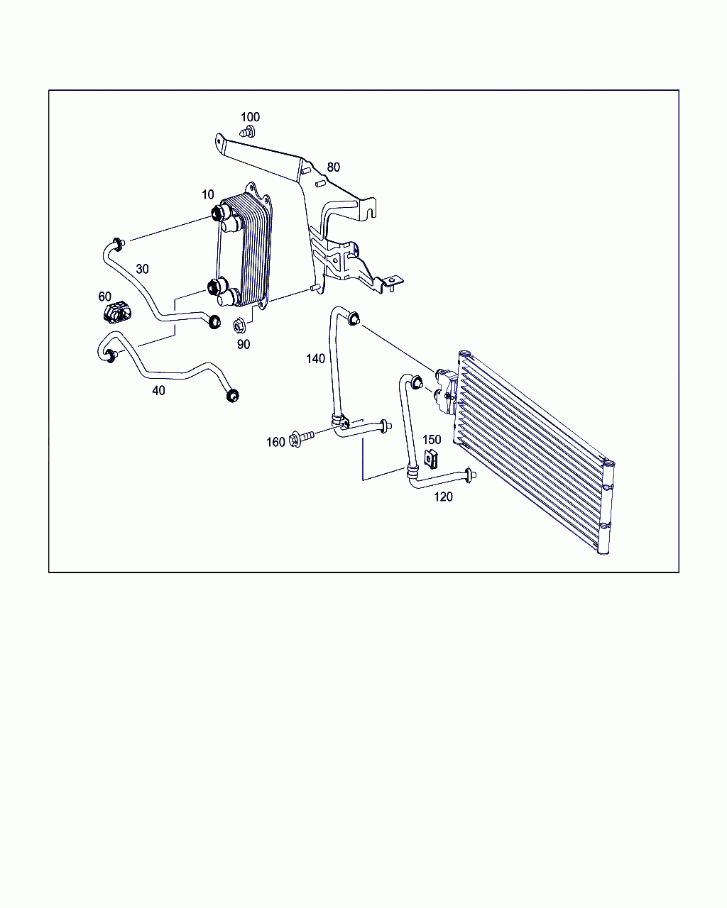 BRACKET, <span>A 172 504 05 40, Main Group: Radiator, Diagram: TRANSMISSION COOLING, Location Of Picture: 80