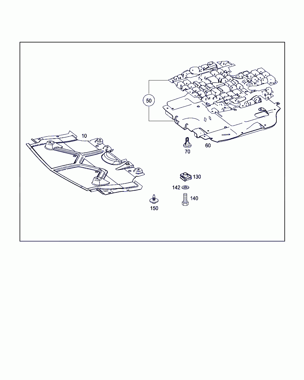 TRIM, <span>A 251 524 00 30, Main Group: Chassis Sheet Metal / Air Intake, Diagram: ENGINE COMPARTMENT PANELLING, Location Of Picture: 60