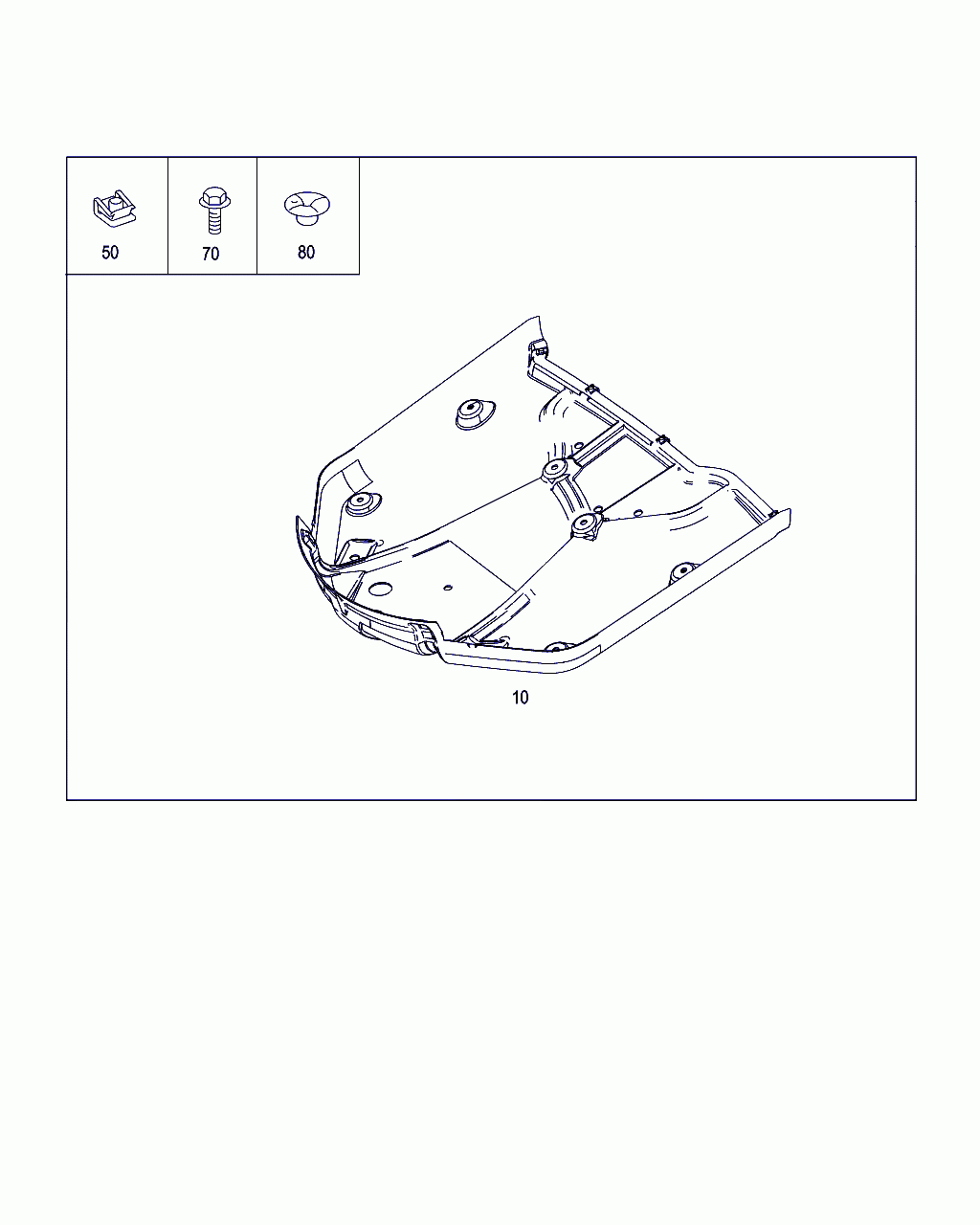 COVER, <span>A 251 610 04 08, Main Group: Chassis Sheet Metal / Air Intake, Diagram: REAR UNDERRUN PROTECTION, Location Of Picture: 10