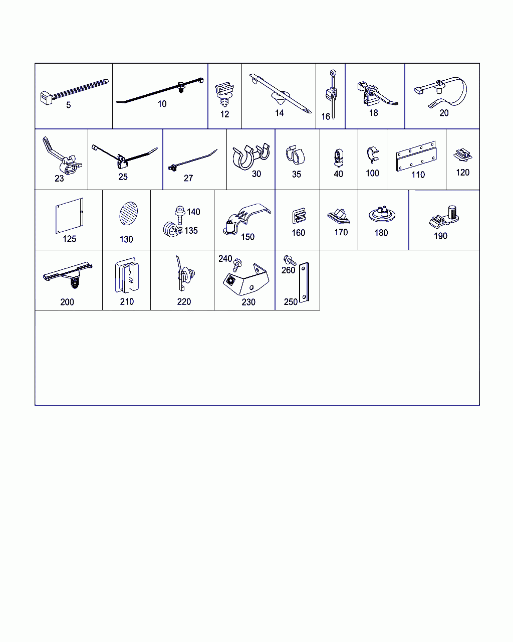 CABLE TIE, <span>A 638 988 03 81, Main Group: Electrical Equipment And Instruments, Diagram: CABLE STRAP/FITTINGS, COLLECTIVE CHART, Location Of Picture: 20