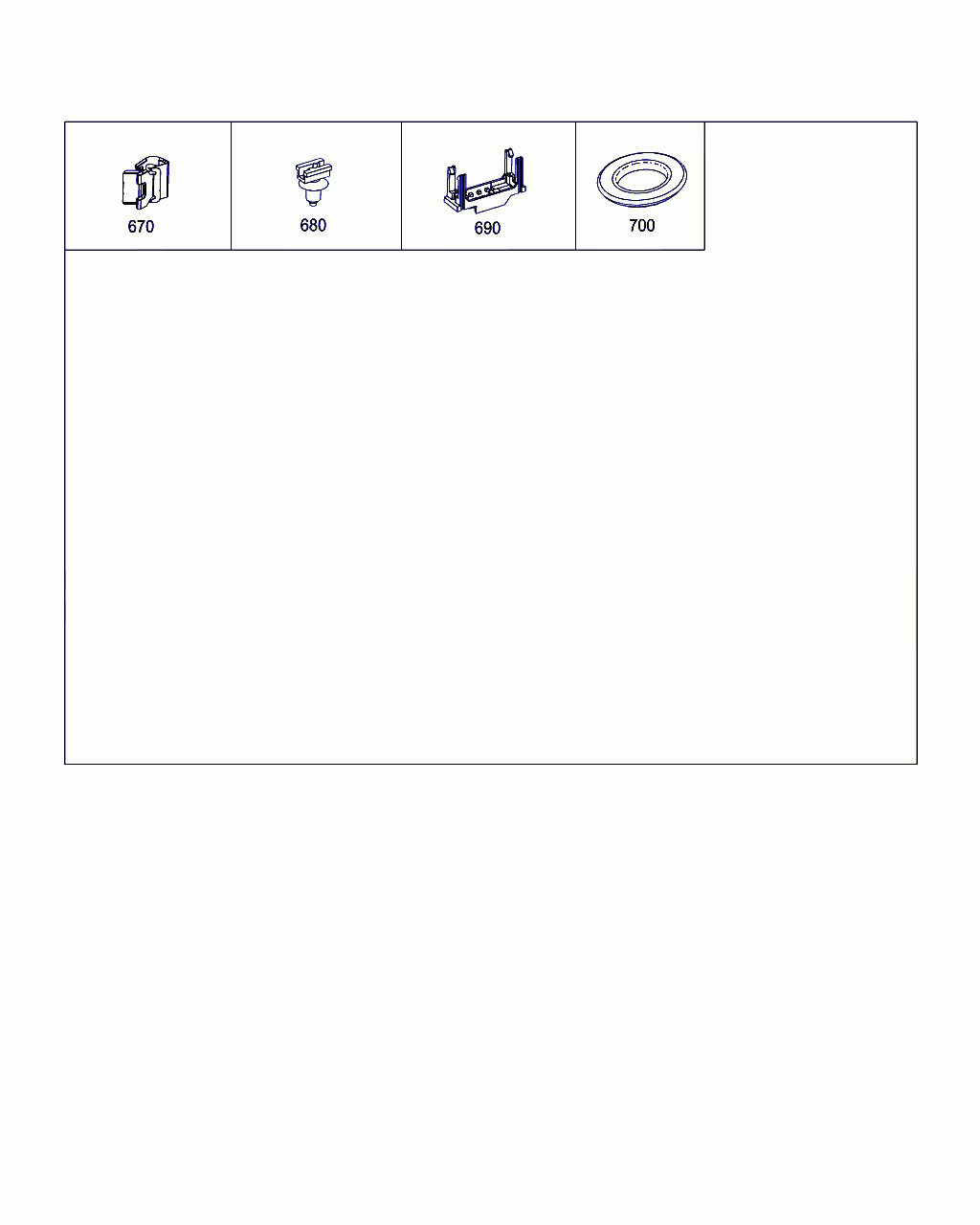 GROMMET,  OPEN,  SMOOTH, <span>A 000 998 82 05, Main Group: Electrical Equipment And Instruments, Diagram: LOOM TIES, CABLE MOUNTING PARTS AND GROMMETS, Location Of Picture: 700