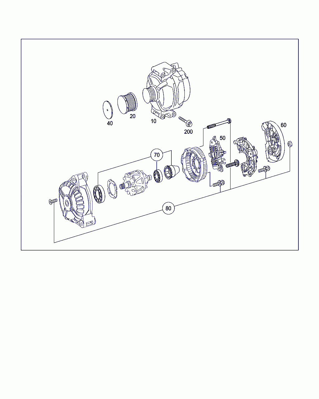 ALTERNATOR, <span>A 271 154 18 02, Main Group: Electrical Equipment And Instruments, Diagram: ALTERNATOR, Location Of Picture: 10