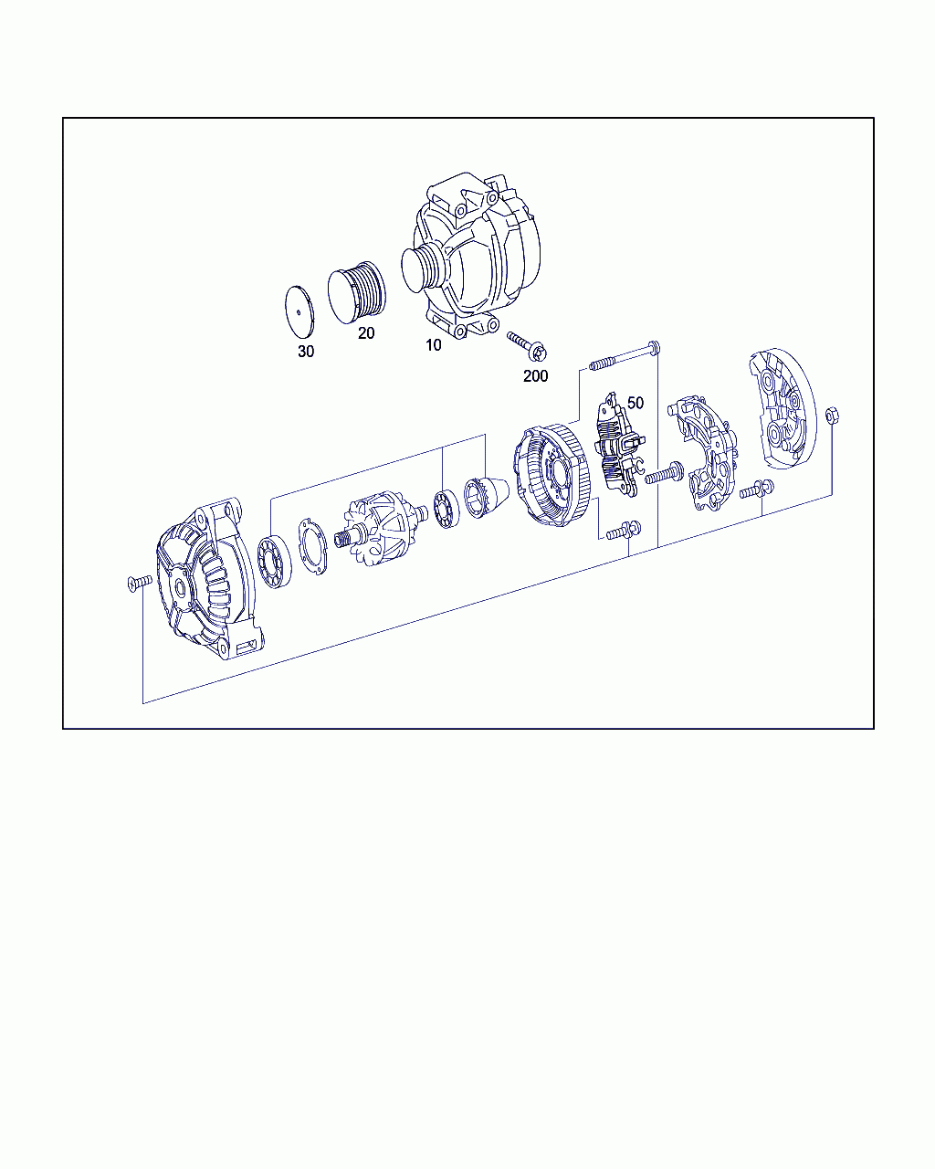THREE-PHASE ALTERNATOR, <span>A 000 906 15 03, Main Group: Electrical Equipment And Instruments, Diagram: ALTERNATOR, Location Of Picture: 10