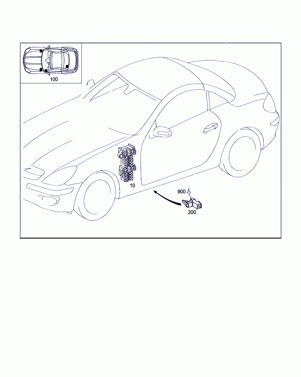 FUSE ASSIGNMENT, <span>A 171 545 00 00, Main Group: Electrical Equipment And Instruments, Diagram: FUSE BOX INTERIOR, Location Of Picture: 100