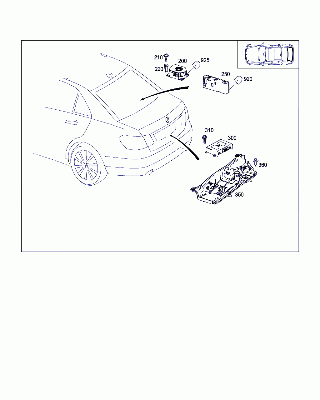 CONTROL UNIT, <span>A 212 900 90 00, Main Group: Electrical Equipment And Instruments, Diagram: CONTROL MODULES AND RELAY IN TRUNK, Location Of Picture: 250