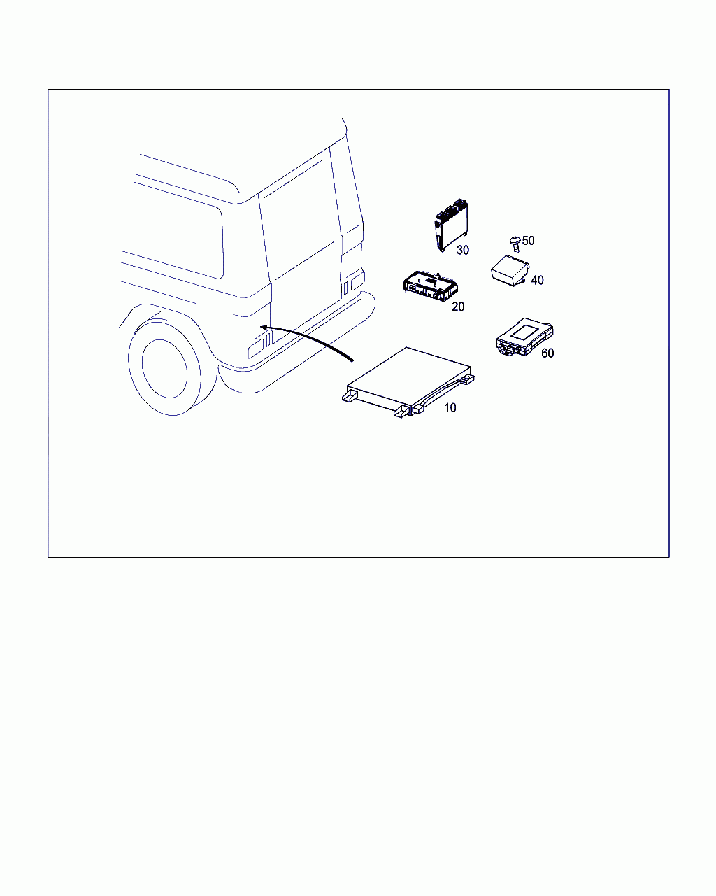 CONTROL UNIT, <span>A 642 900 81 01, Main Group: Electrical Equipment And Instruments, Diagram: CONTROL MODULES AND RELAY IN TRUNK, Location Of Picture: 10
