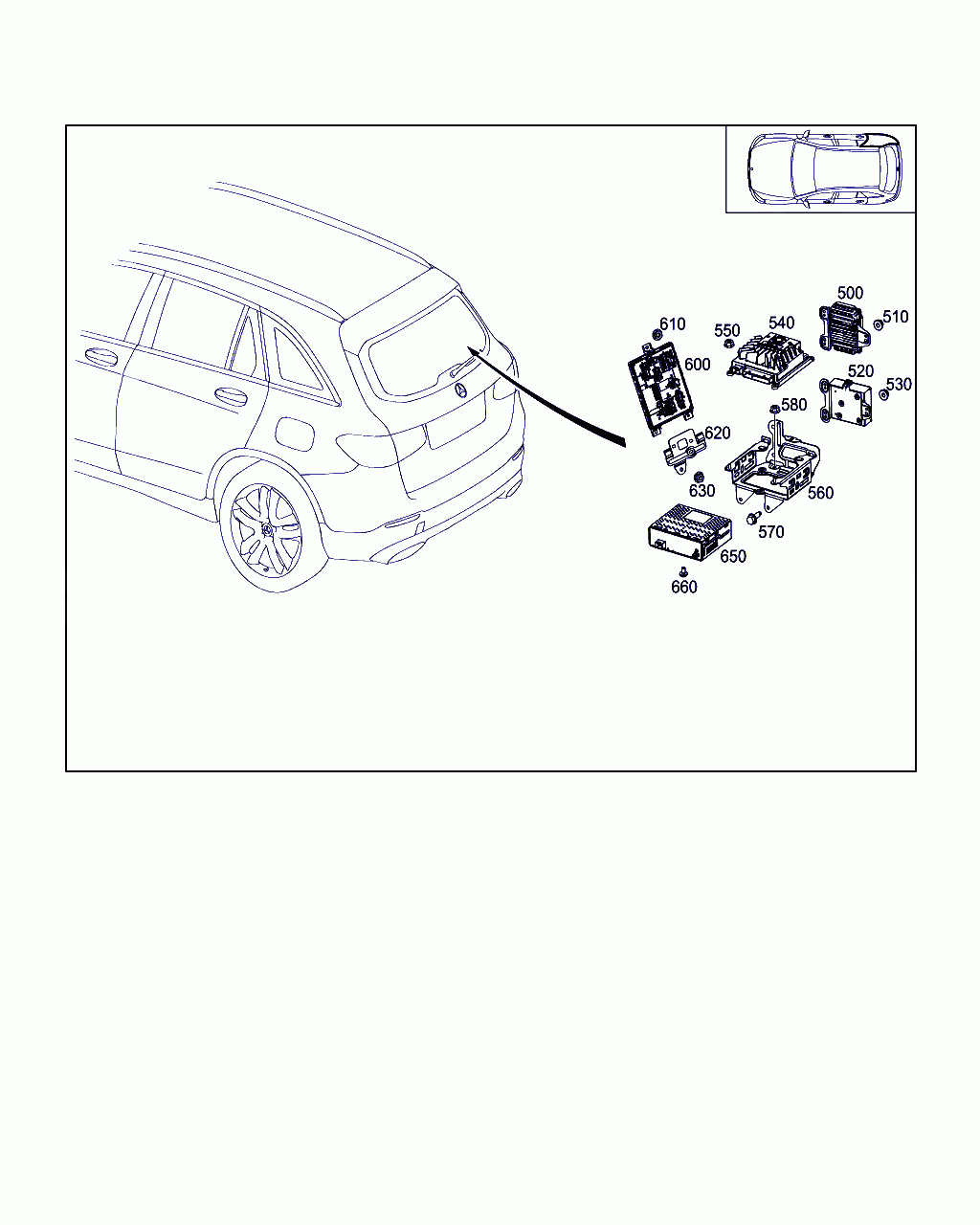 CONTROL UNIT, <span>A 222 900 45 11, Main Group: Electrical Equipment And Instruments, Diagram: CONTROL MODULES AND RELAY IN TRUNK, Location Of Picture: 540