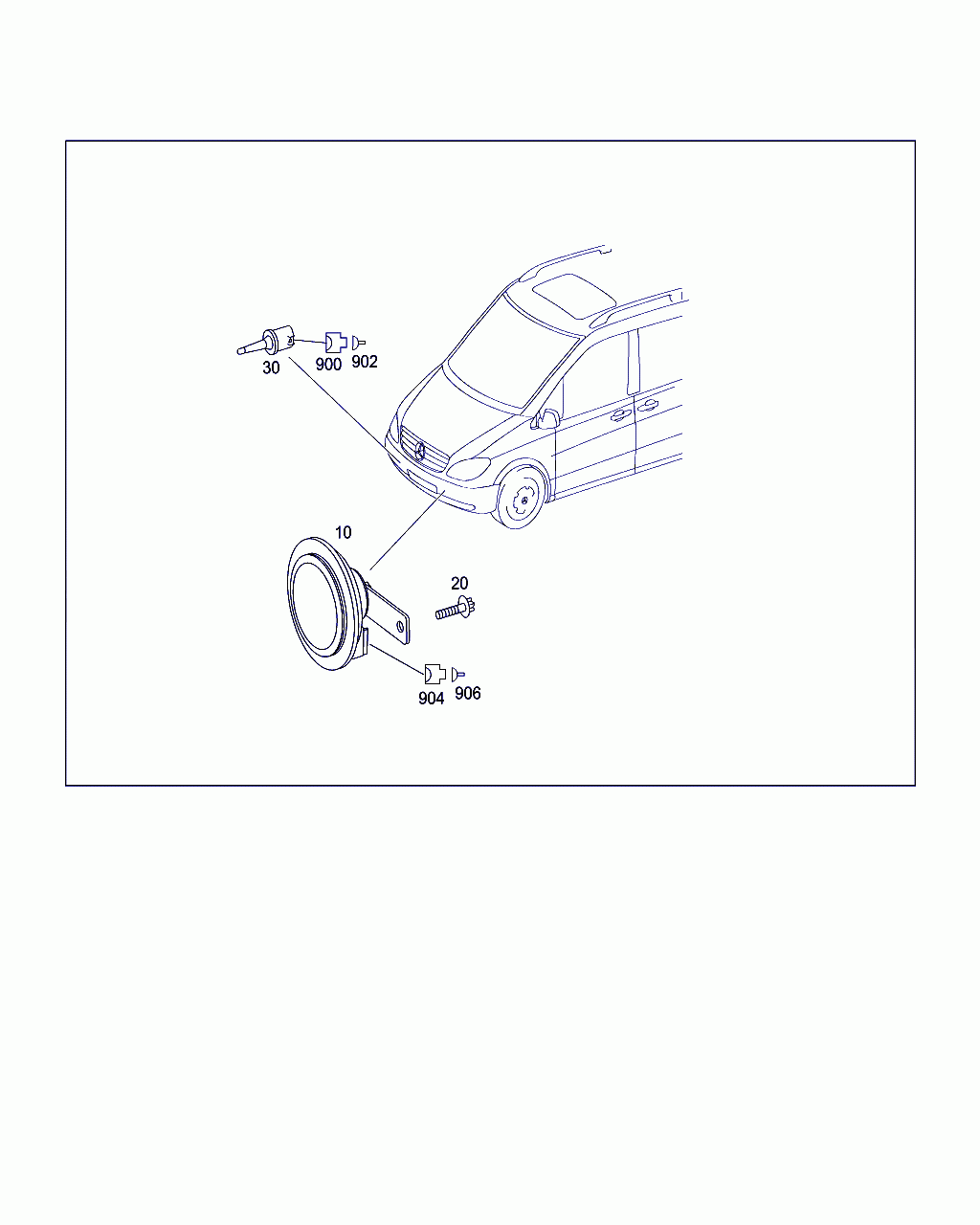 PIN BUSHING, <span>A 007 545 52 26, Main Group: Electrical Equipment And Instruments, Diagram: HORN AND OUTBORD TEMPERATURE FEELER, Location Of Picture: 906