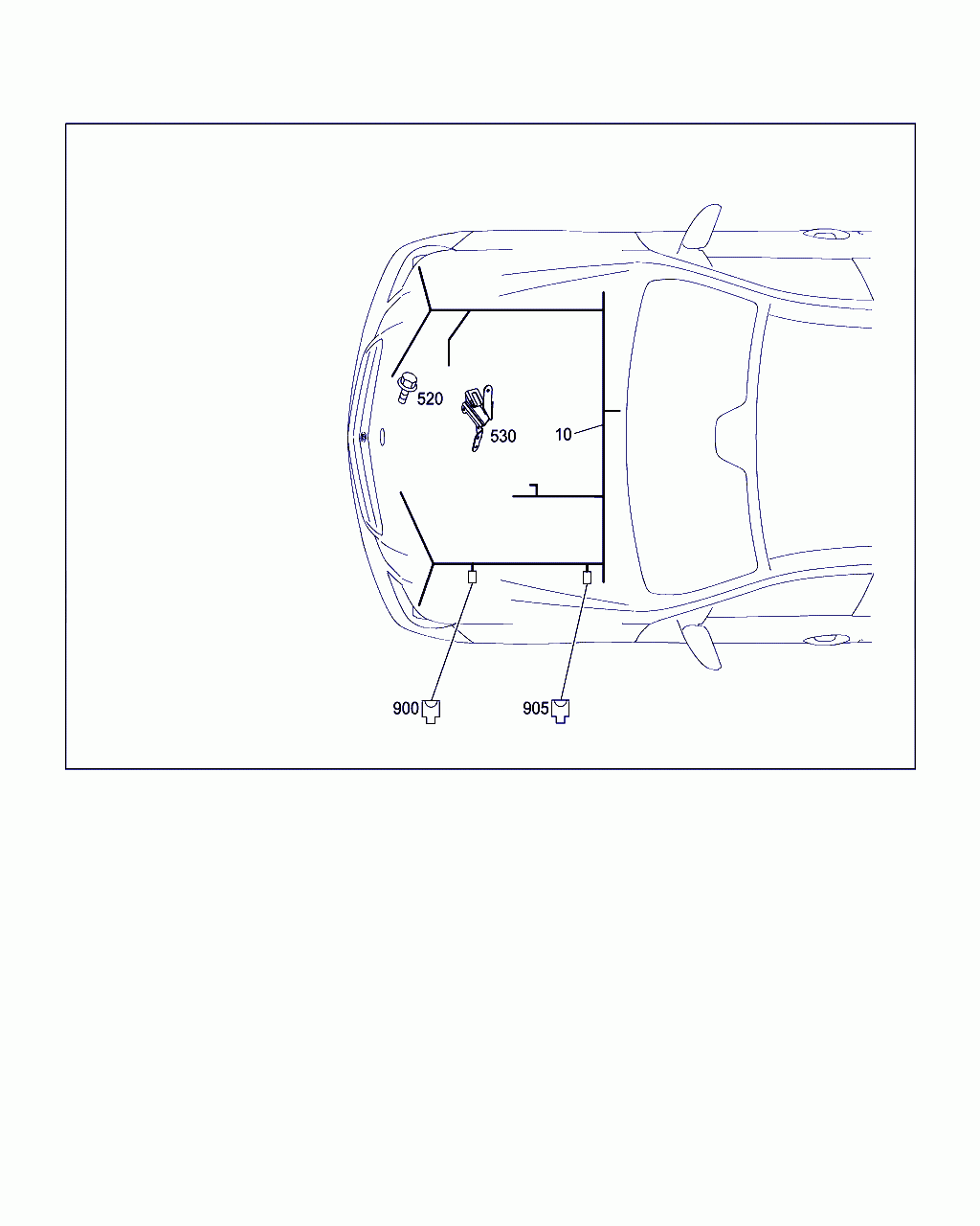 BRACKET, <span>A 271 153 01 40, Main Group: Electrical Equipment And Instruments, Diagram: ENGINE CABLE HARNESS,BODY MOUNTED, Location Of Picture: 530