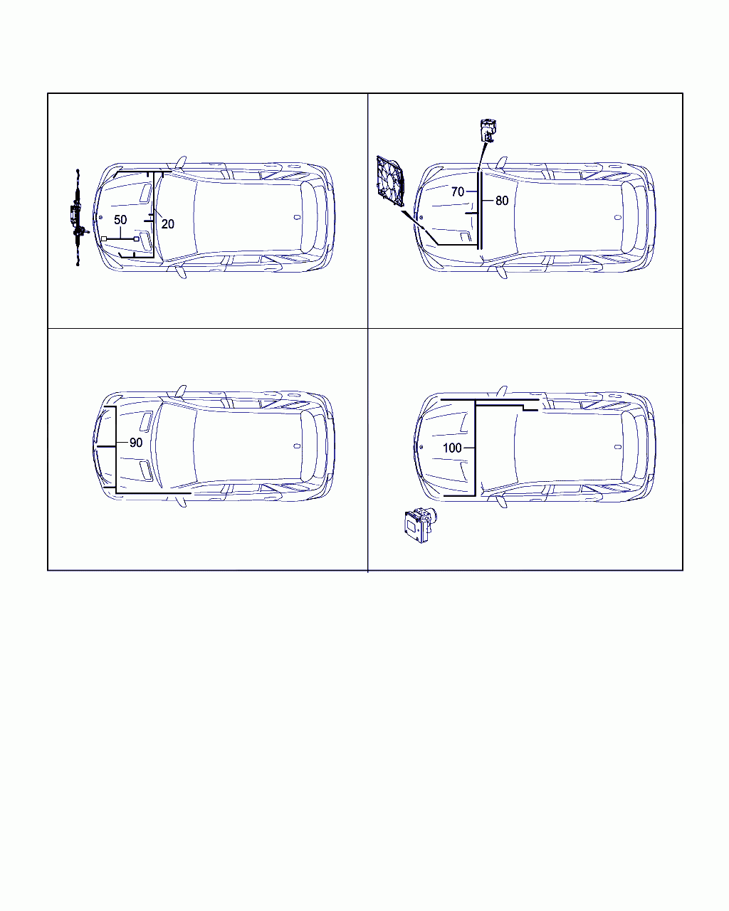 ELECTRICAL WIRING HARNESS, <span>A 166 540 97 32, Main Group: Electrical Equipment And Instruments, Diagram: ENGINE CABLE HARNESS,BODY MOUNTED, Location Of Picture: 50