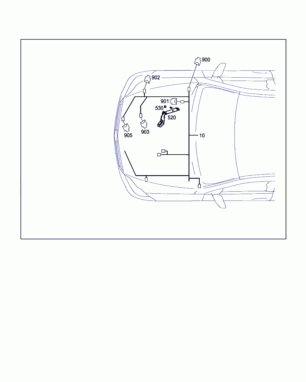 CABLE GUIDE, <span>A 651 159 39 25, Main Group: Electrical Equipment And Instruments, Diagram: ENGINE CABLE HARNESS,BODY MOUNTED, Location Of Picture: 520